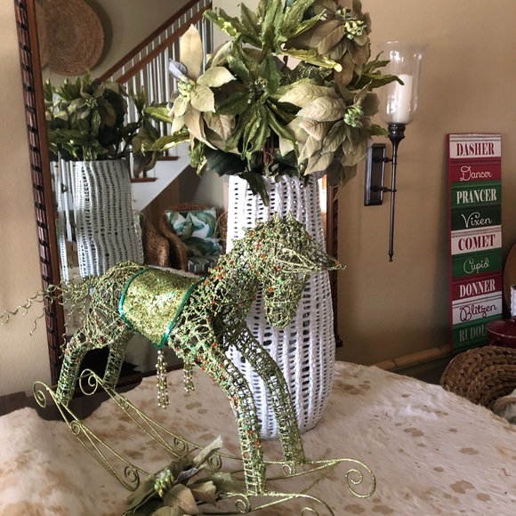 NWT Large Christmas Sparkle Rocking Horse - Picture 5 of 7